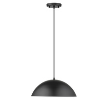  0212-L BLK - Walker 2-Light Pendant in Matte Black